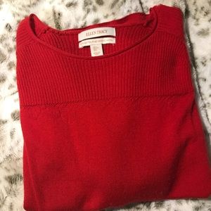 Ellen Tracy Wool Red Sweater